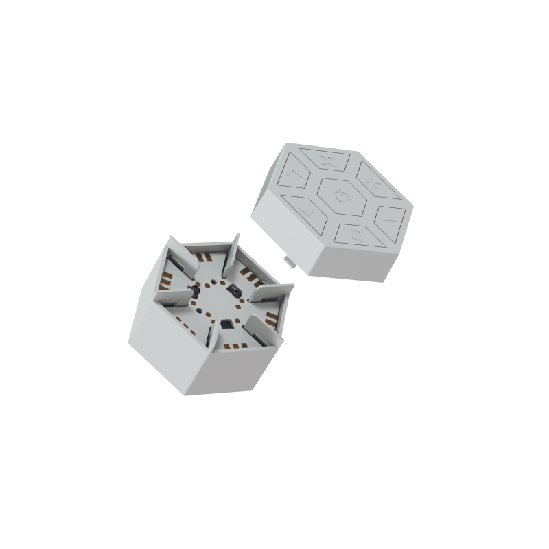 Nanoleaf Lines Thread enabled color changing smart modular backlit light lines mounting connector. 1 pack. HomeKit, Google Assistant, Amazon Alexa, IFTTT.