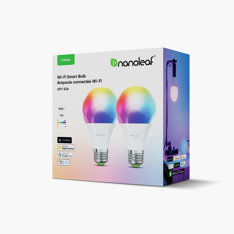 Matter Wi-Fi E27 Smart Bulb 2 Pack